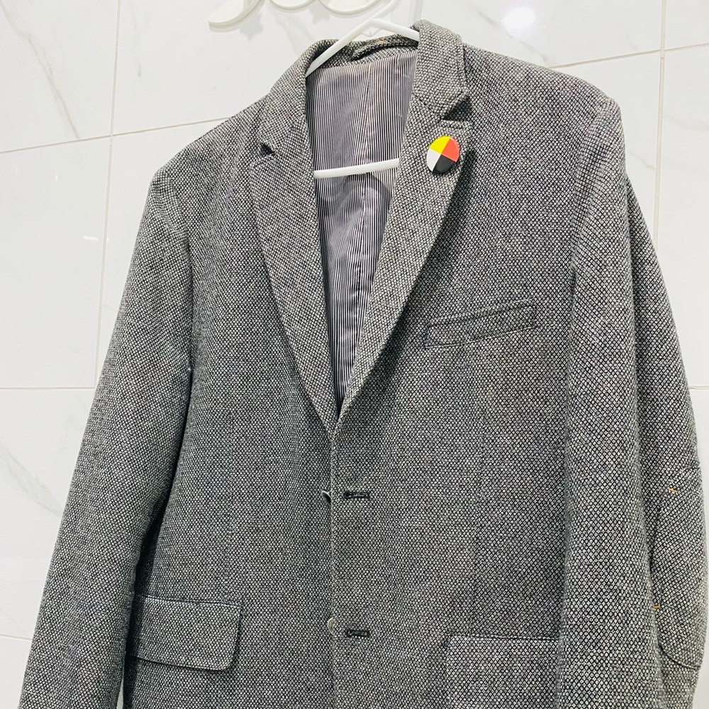 Like New - beautiful Gray Blazer